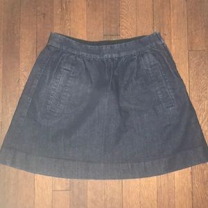 Jean flair skirt with pockets